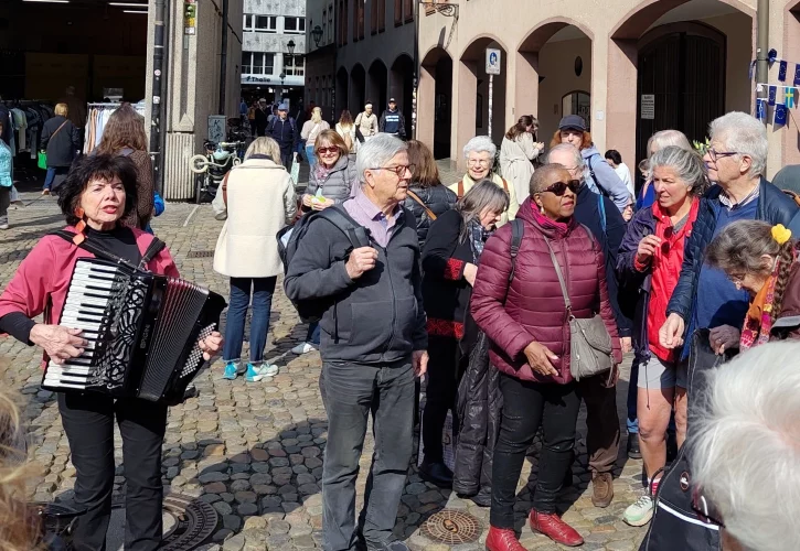 Unsere französischen Gäste treffen ein.